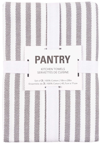 KAF Home Mixed Flat & Terry Kitchen Towels | Two Sets of 3 18 x 28 Inches | 4 Flat Weave Towels for Cooking and Drying Dishes