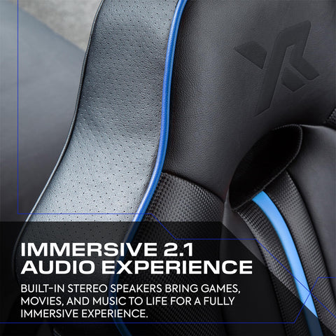 X-Rocker Torque Console Gaming Chair, 2.1 Stereo Audio Gaming Seat - Bluetooth Connectivity, Reactive Vibration, Foldable Base