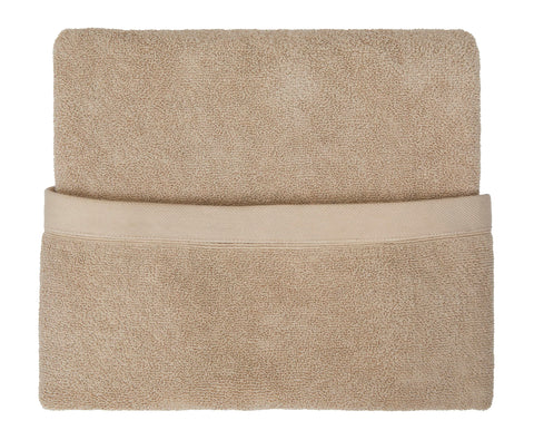 Drift Home - Natural Hand Towel (50 x 90cm) - Soft & Absorbent 600GSM Premium - Sustainable Cotton (BCI) - Recycled Bottles - Ideal for Bathroom, Gym