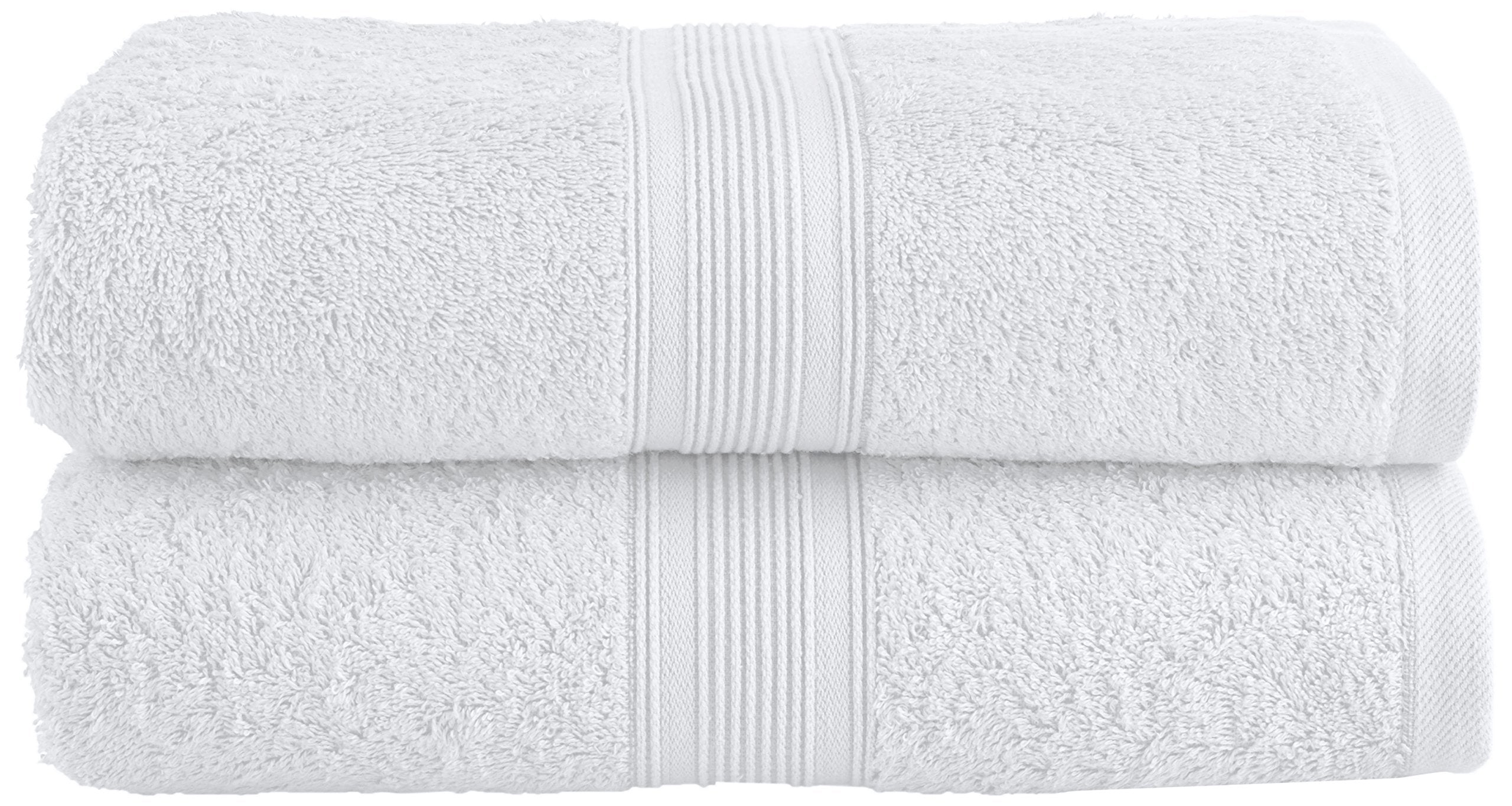 NatureMark NM-HT0801 terry cloth sauna towel 80 x 200 cm 100% cotton pack of 2 White