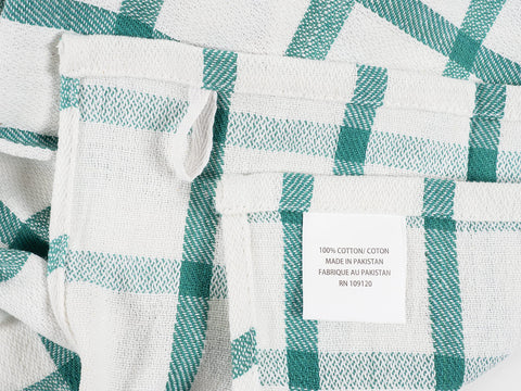 KAF Home Assorted Flat Kitchen Towels | Set of 10 Dish Towels, 100% Cotton - 18 x 28 inches | Ultra Absorbent Soft Kitchen Tea Towels