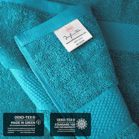 Infinitee Xclusives Bath Sheets Extra Large - 2 Pack, 600 GSM - 90 x 180 cm