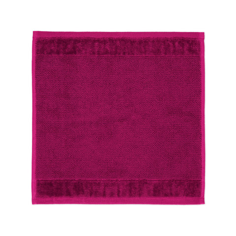 Möve Bamboo Luxe soap cloth 30 x 30 cm made of 60% cotton / 40% viscose from bamboo cellulose, berry