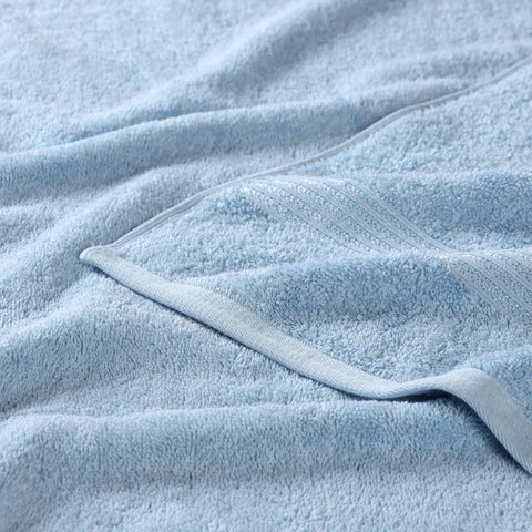 Superior Collection 100% Premium Long-Staple Combed Cotton 3-Piece Towel Set, Light Blue
