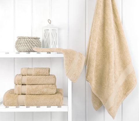 Cotton Paradise 6 Piece Towel Set, 100% Turkish Cotton Soft Absorbent Towels for Bathroom, 2 Bath Towels 2 Hand Towels 2 Washcloths
