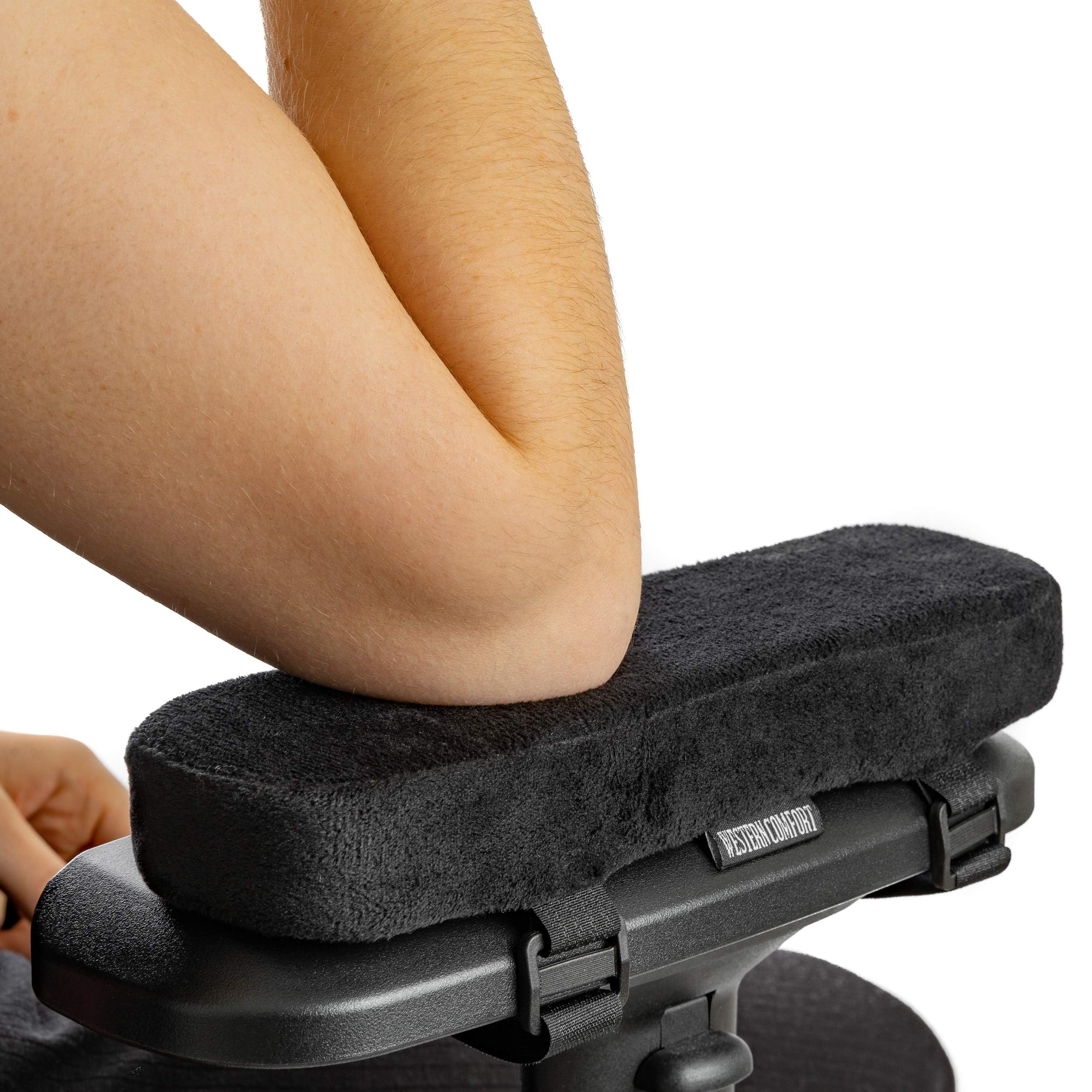 WESTERN COMFORT Thick Office Chair Arm Pads - Office Chair Arm Covers - Armrest Pillow (Flat)