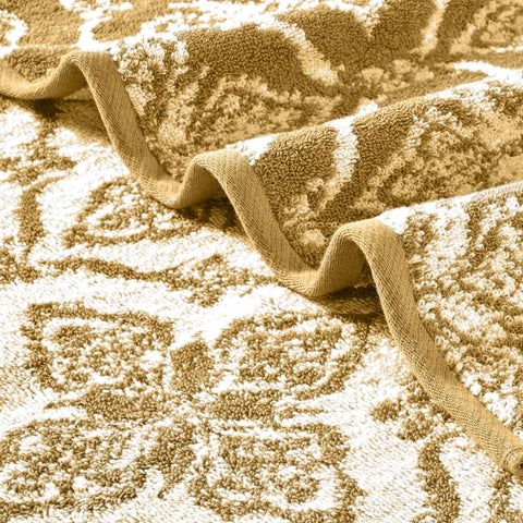 Modern Threads Amaris 6-Piece Reversible Yarn Dyed Jacquard Towel Set - Bath Towels, Hand Towels, & Washcloths - Super Absorbent & Quick Dry