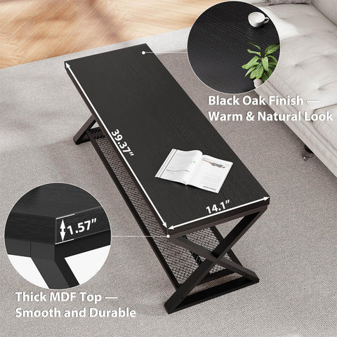 LVB Black Entryway Bench with Storage, Indoor Shoe Bench with Seating for Hallway, Accent Storage Bench for Living Room Bedroom