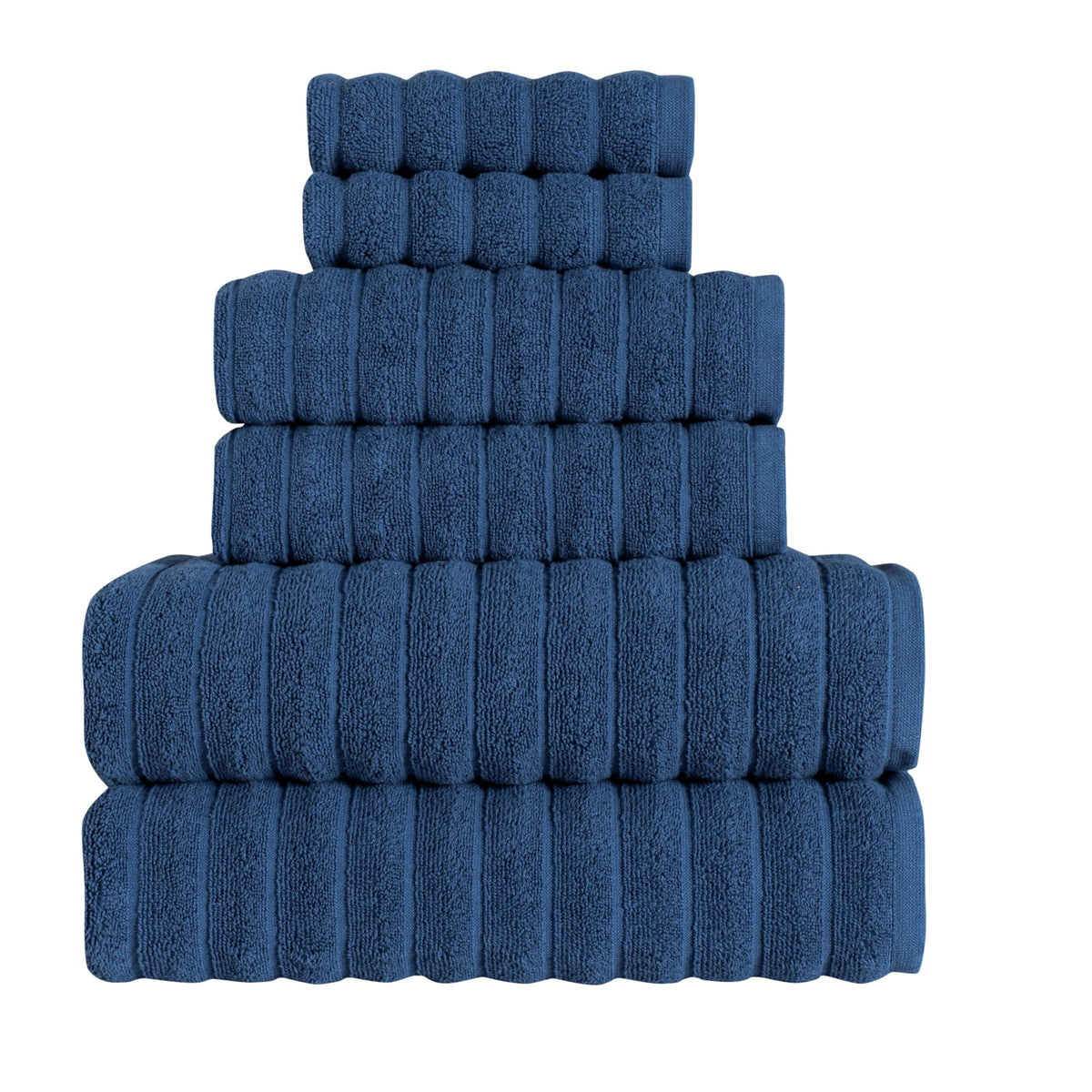 Tedeman Cloud Collection 6-Piece Towel Set - Turkish Towels, 550 GSM Plush, Highly Absorbent, Hotel & Spa Quality