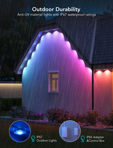 GOVEE RGBIC PERM OUTDOOR LIGHTS 30M IP67