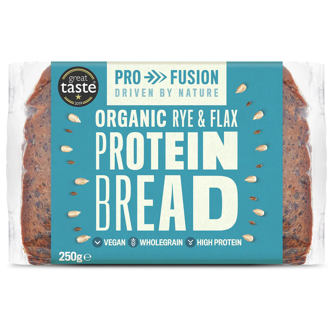 Organic Rye & Flax Protein Bread - 250g - Profusion