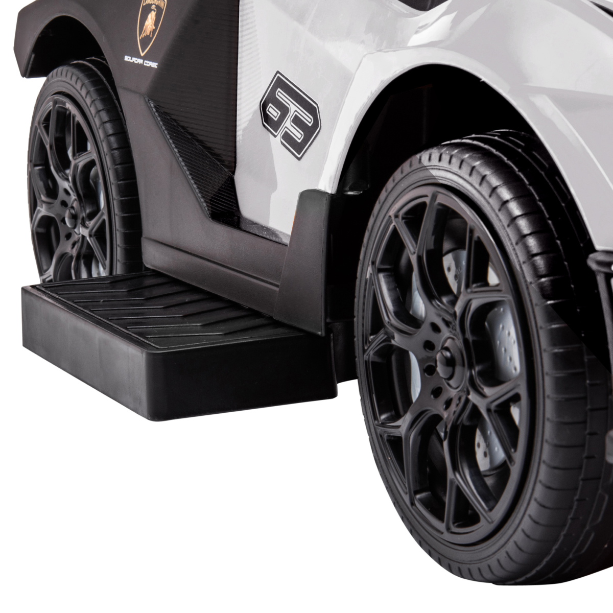 Lamborghini 2 in 1 Baby Ride on Push Car Toddler Push Along Car, White