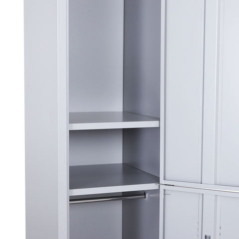1.8m Locker Office Cabinet Storage Cold Rolled Steel  Storage Shelves Vinsetto