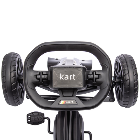 HOMCOM Children Pedal Go Kart with Adjustable Seat, Handbrake - Black