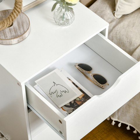 HOMCOM Chest of Drawers, 3 Drawer Unit Storage Chest Bedroom Living Room