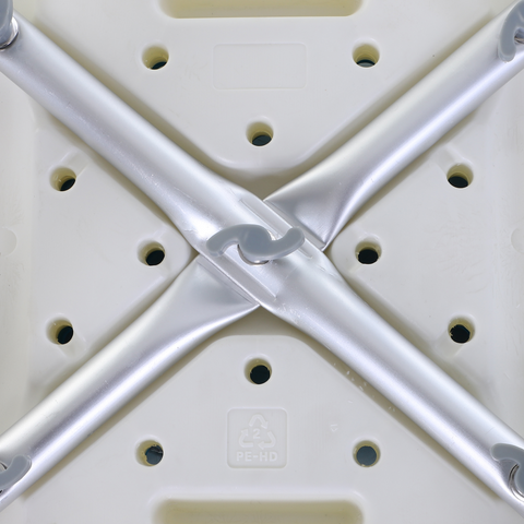 Adjust Aluminum Bath Stool Spa Shower Chair Non-Slip w/ Shower Hole