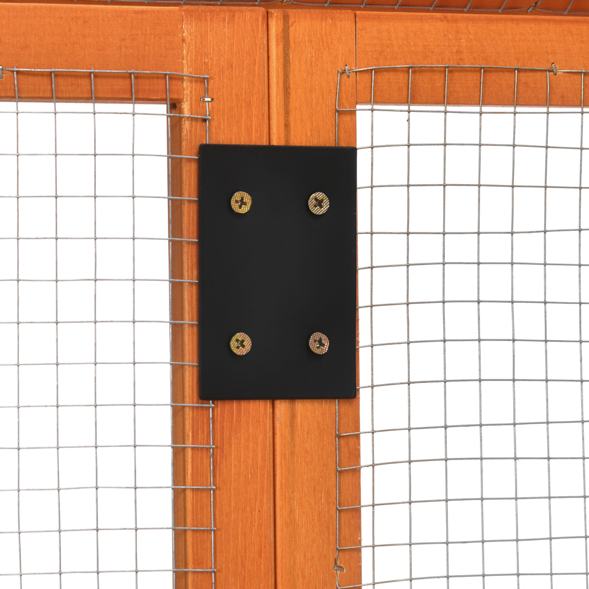PawHut Chicken Run, Wooden Chicken Coop w/ Combinable Design - Orange