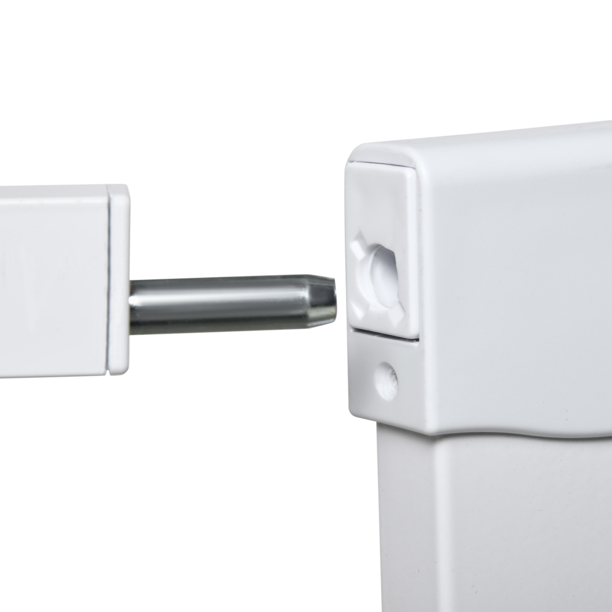 Pressure Fit Safety Gate for Doors, Dog Gate Auto Close, 75-103 cm White PawHut