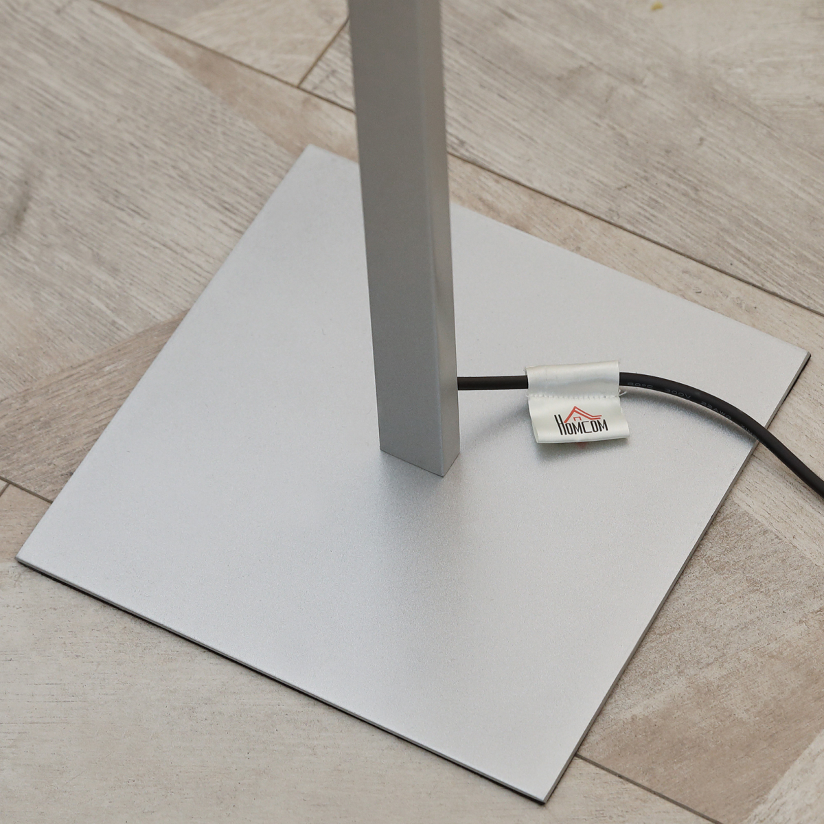 Spiral Floor Lamp for Living Room with 3 Adjustable Brightness, Silver HOMCOM