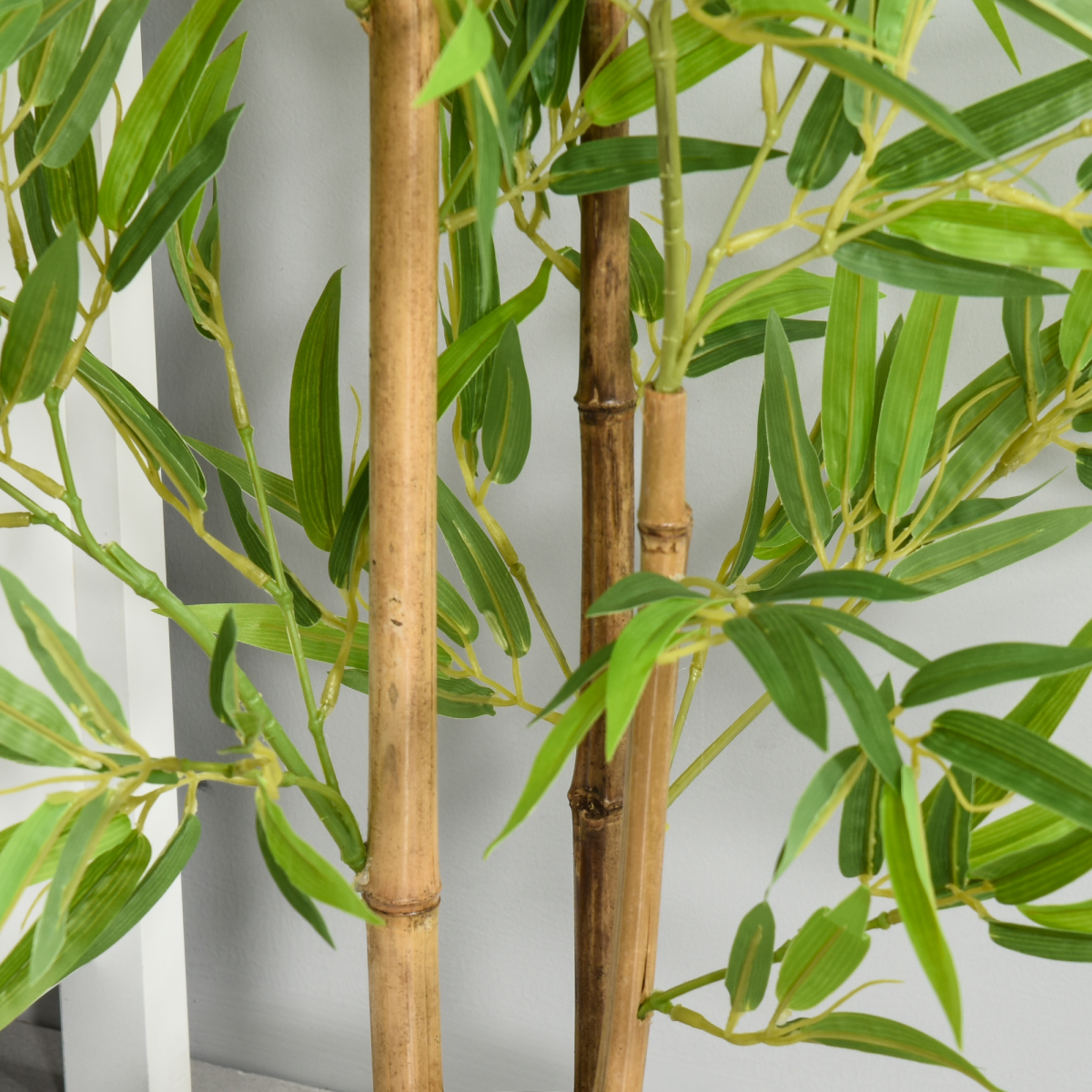 2 Artificial Bamboo Trees Decorative Plant Indoor/Outdoor 120cm