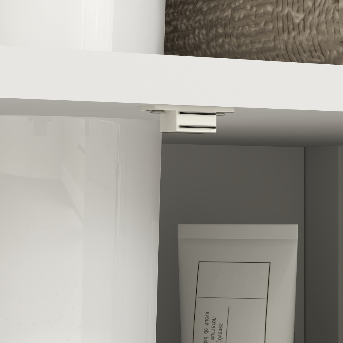 kleankin Bathroom Pedestal Under Sink Cabinet  Storage Shelves, Door, White
