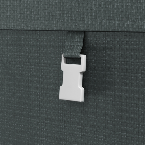 Outsunny 179 x 120cm Temporary Garden Shed, with Weather-resistant Plastic Cover and Accessories - Dark Grey