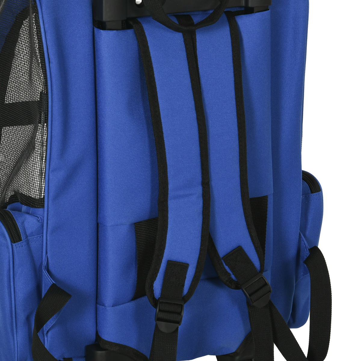 Pet Travel Backpack Bag Cat Puppy Dog Carrier w/ Trolley and Telescopic Wheel