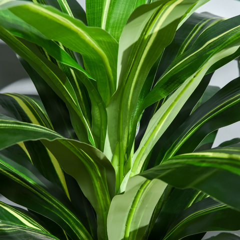 110cm/3.6FT Artificial Dracaena Tree Decorative Plant 40 Leaves Outsunny