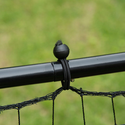HOMCOM Rebounder Net Goal for Kids Adults Baseball Football Training Black