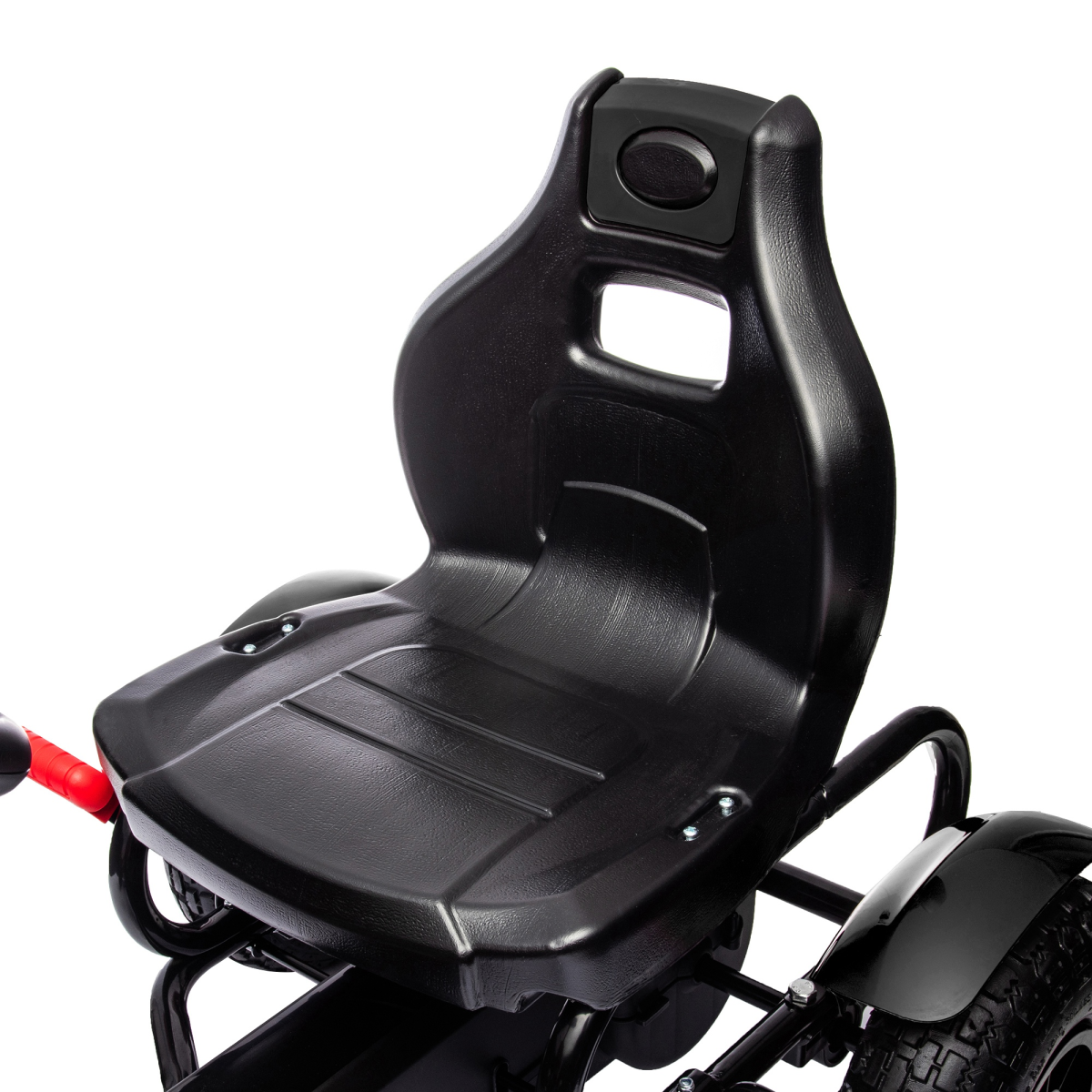 HOMCOM Children Pedal Go Kart w/ Adjustable Seat, Inflatable Tyres - Black