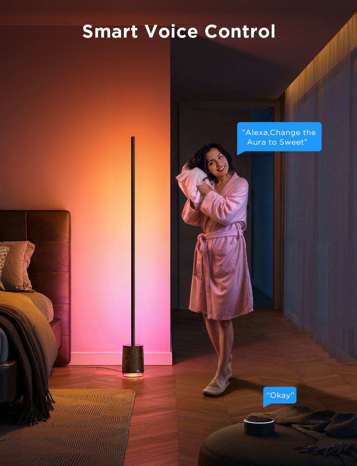 GOVEE FLOOR LAMP PRO WITH SPEAKER BLACK