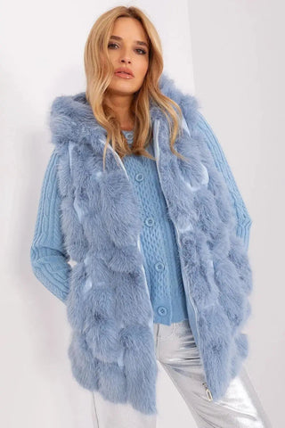 A.T fur polyester vest