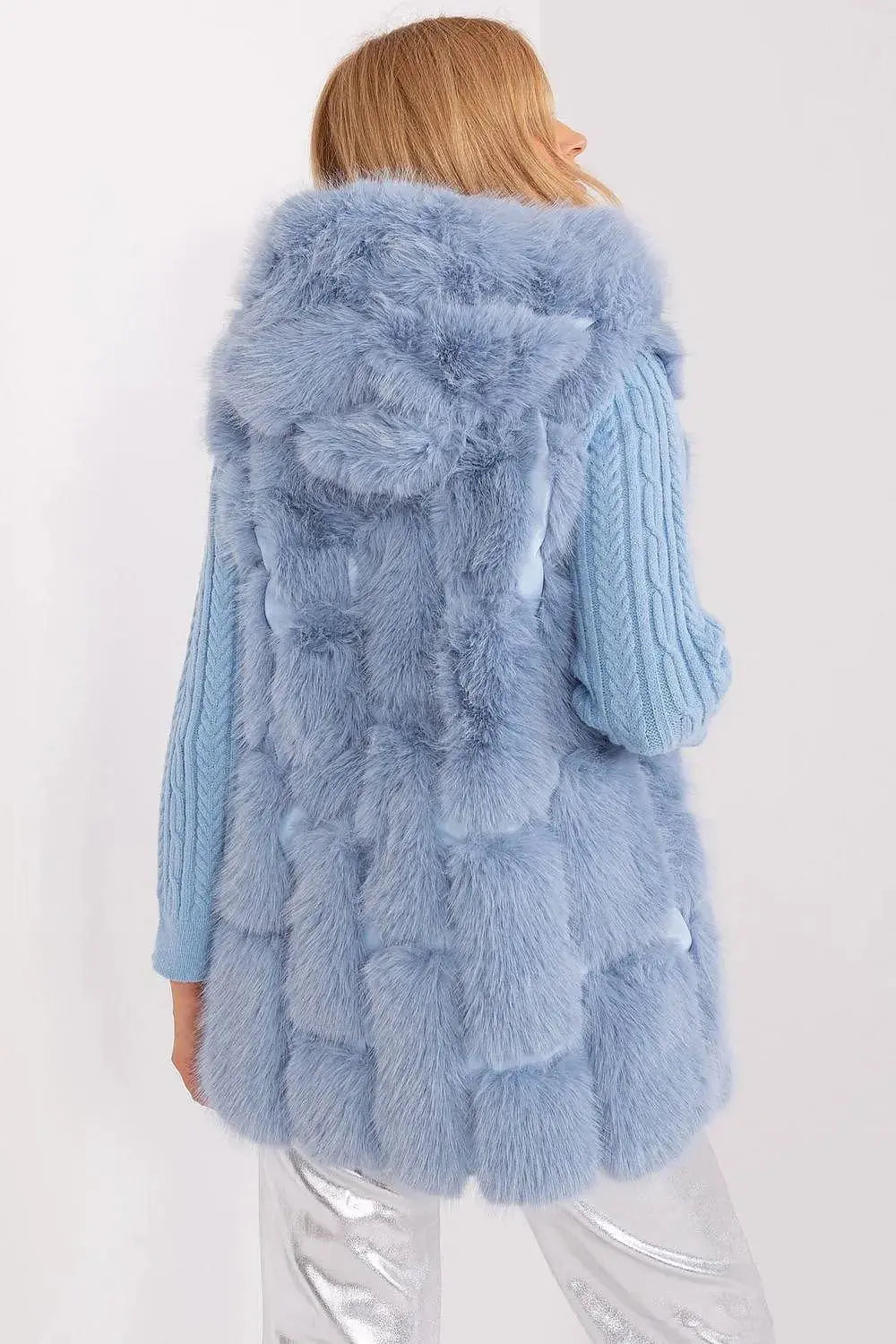 A.T fur polyester vest