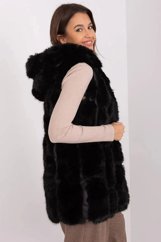 A.T fur polyester vest