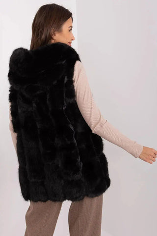 A.T fur polyester vest