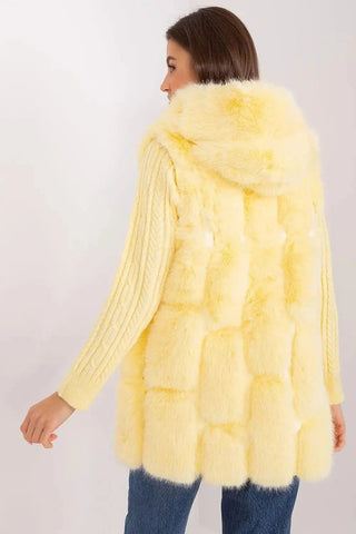 A.T fur polyester vest