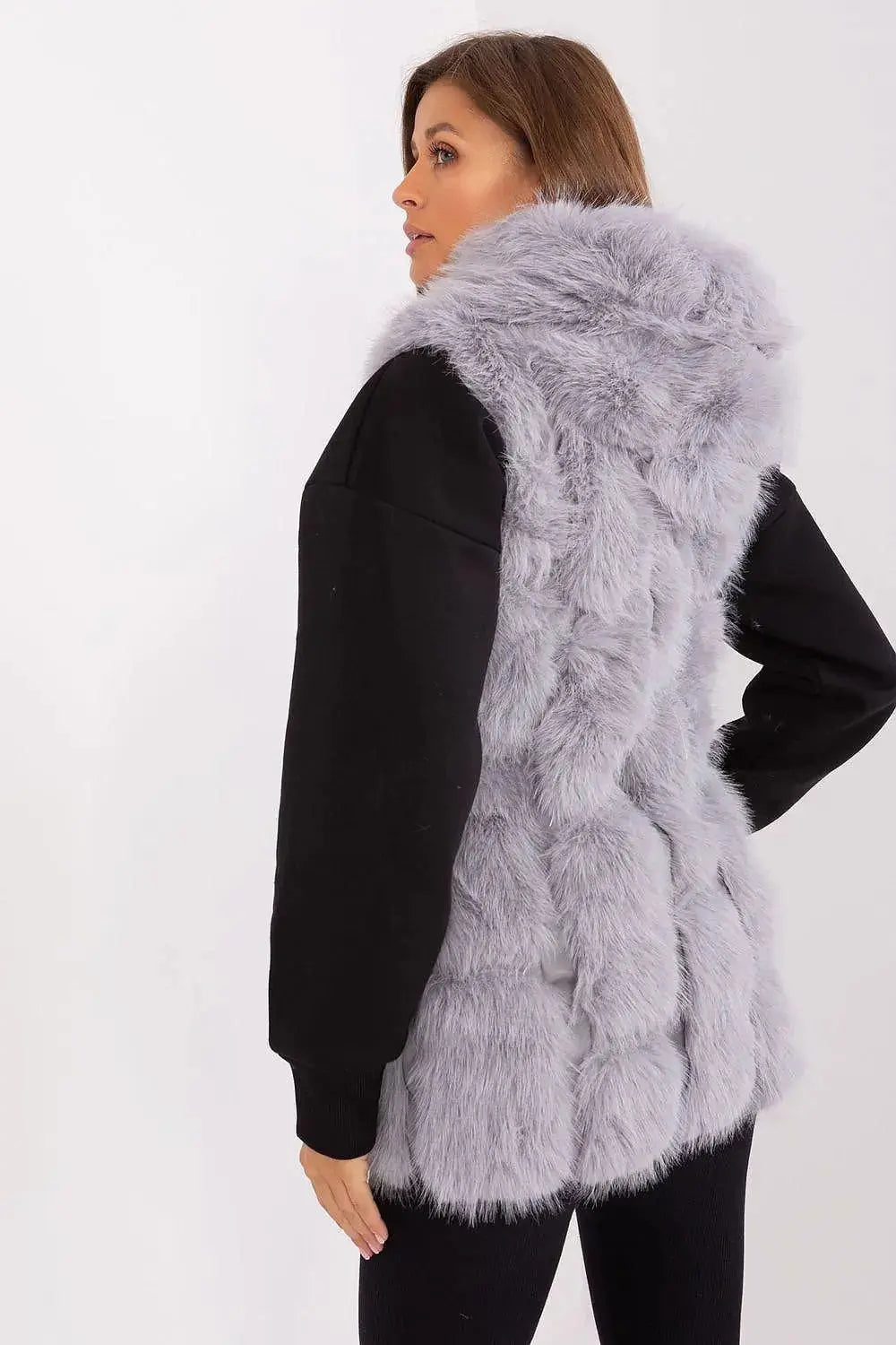 A.T fur polyester vest