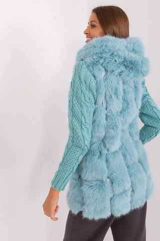 A.T fur polyester vest