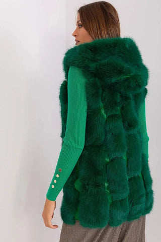 A.T fur polyester vest