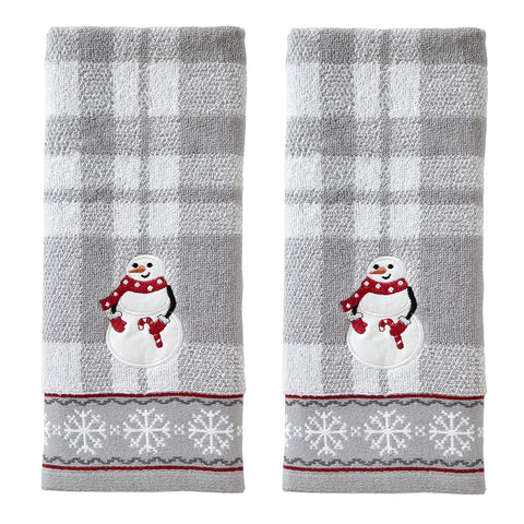 SKL Home by Saturday Knight Ltd. Hand Towel Set, Cotton, Gray, 16"x26"