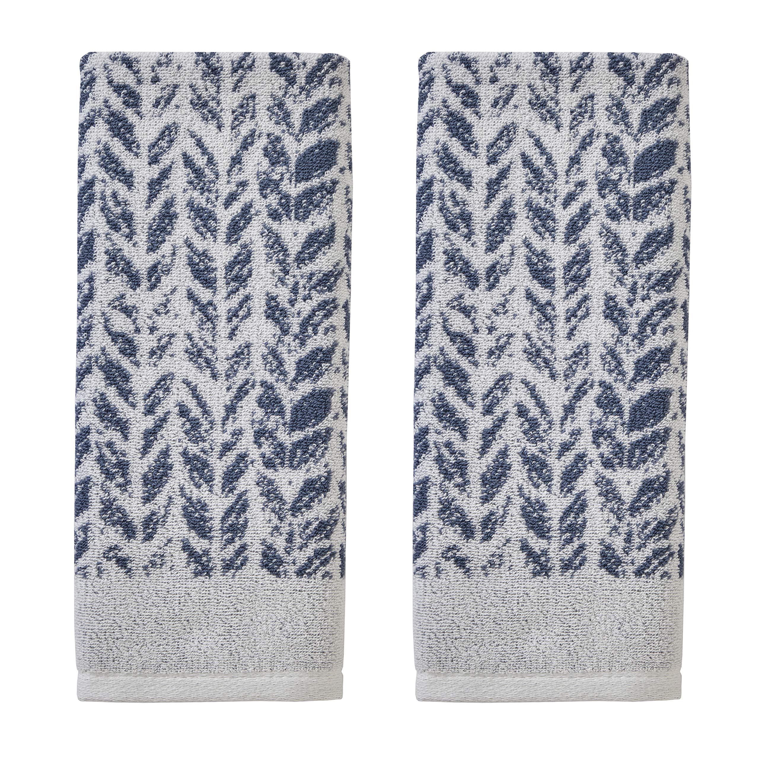 SKL Home by Saturday Knight Ltd. 100% Turkish Cotton Hand Towel Set, Denim, 16"x26"