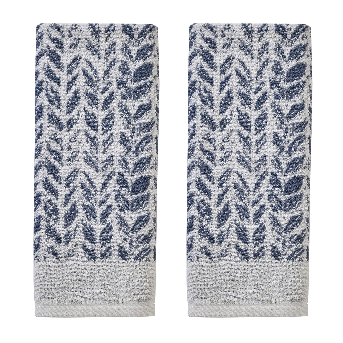 SKL Home by Saturday Knight Ltd. 100% Turkish Cotton Hand Towel Set, Denim, 16"x26"