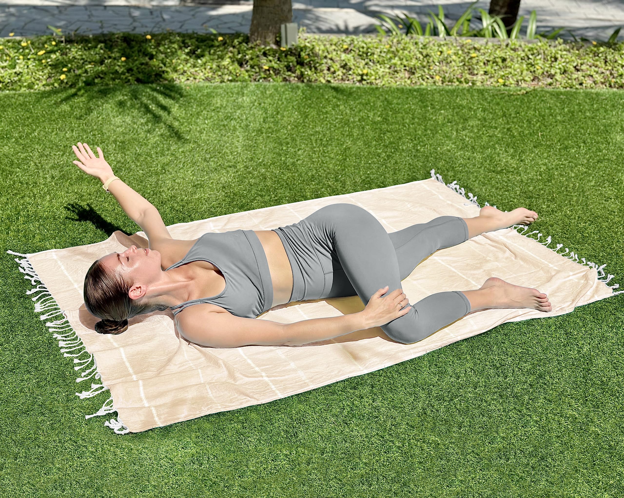 Utopia Towels [2 Pack Turkish Beach Towel (40 x 72 Inches) - 100% Cotton Oversized Sand Free Lightweight Quick-Dry Turkish Towel