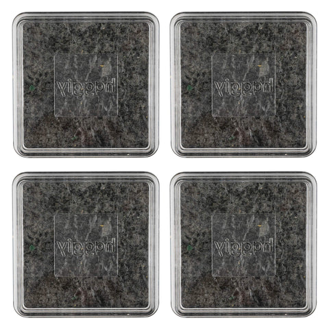 haggiy Anti-Slip Furniture Coasters - transparent, 60x60mm (4 Pcs)