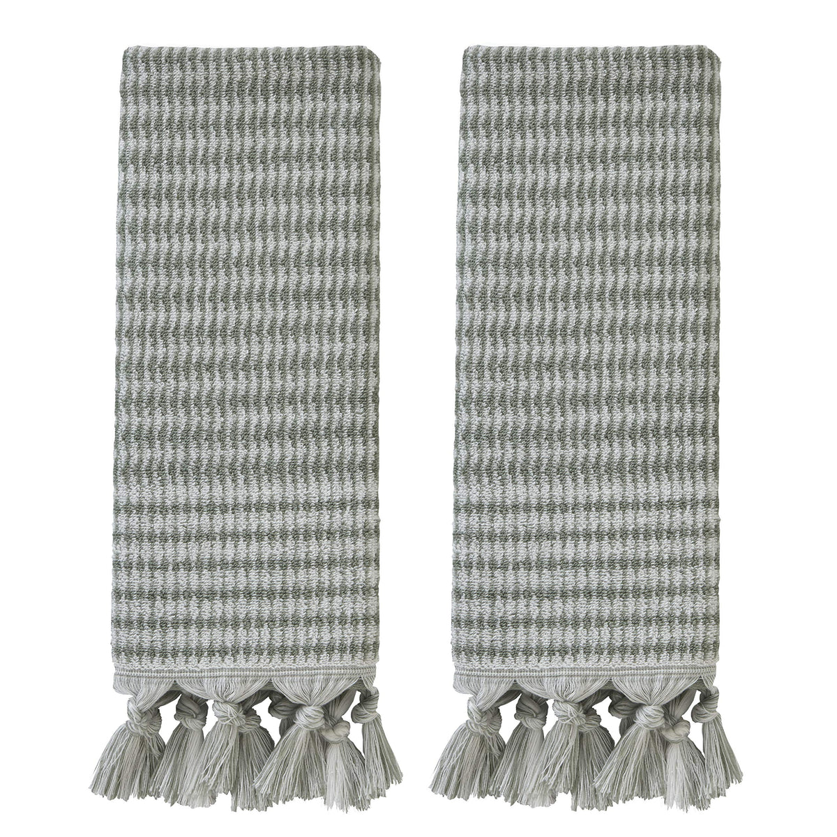 SKL Home Longborough 100% Turkish Cotton Hand Towel Set, 16x26, Sage