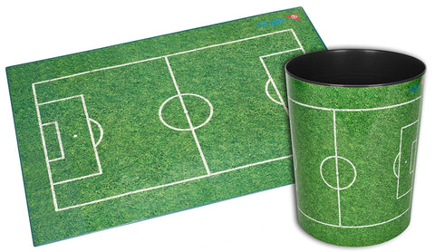 Läufer Runner trash, 13 litre trash can, Perfect for the nursery, Round, Sturdy Plastic, Soccer field