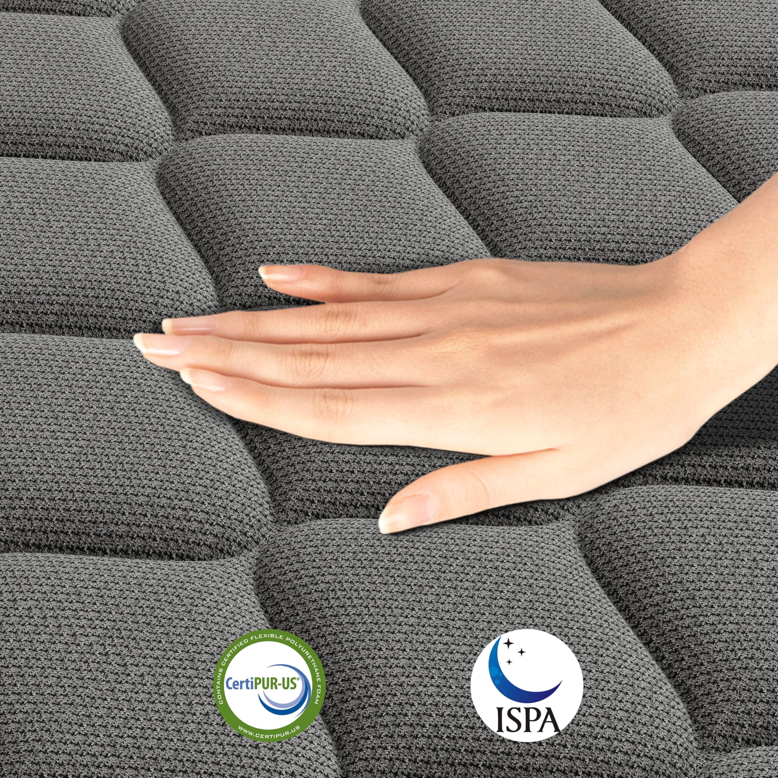 DAJIYUHC Double Mattress 4FT6,10 In Hybrid Mattress, Medium firm(135*190cm)