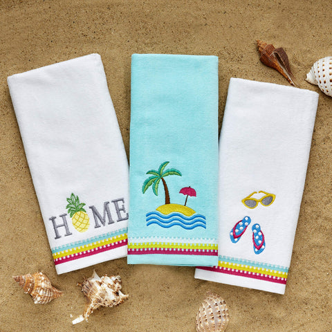 SKL Home Pineapple Home Hand Towel Set, 16x25