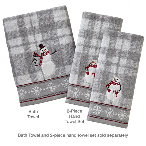 SKL Home by Saturday Knight Ltd. Hand Towel Set, Cotton, Gray, 16"x26"