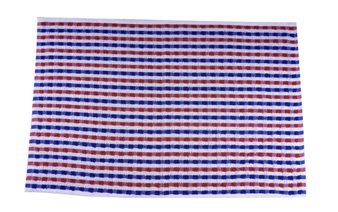 QUALITY HOME TEXTILES 100% CottonTerry Towelling Tea Towels with Hanging Loop | Pack of 3| Kitchen Hand Towels Dish Cloth Super Absorbent Soft Touch